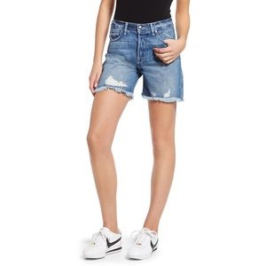 Good American High Waist Cutoff Denim Shorts 4/27